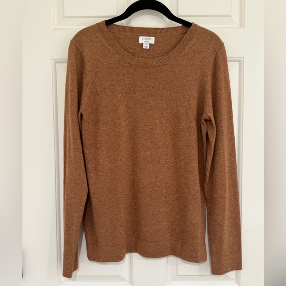 J. Crew Sweaters - J. Crew Teddie brown lightweight crew neck sweater
